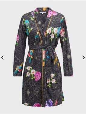 Johnny Was Floral Pima Cotton Robe